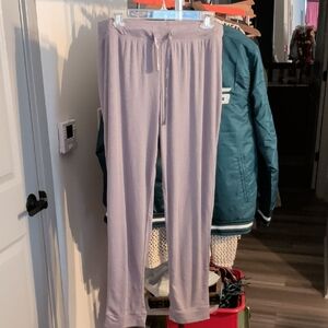 Calvin Klein Ribbed Pajama/Lounge Pants, Dusty Violet, Large